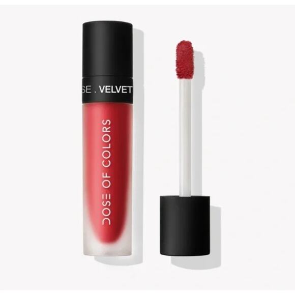 Dose of Colors Twin Flame Classic Red Velvet Mousse Lipstick NIB - Picture 2 of 5